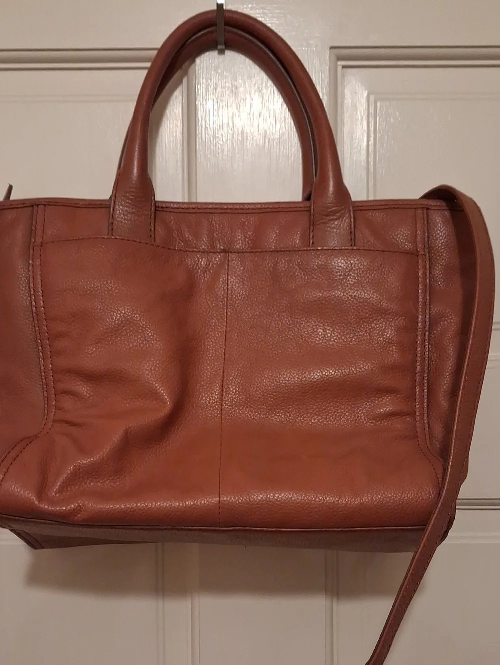 Frye Clay Brown Leather Satchel.